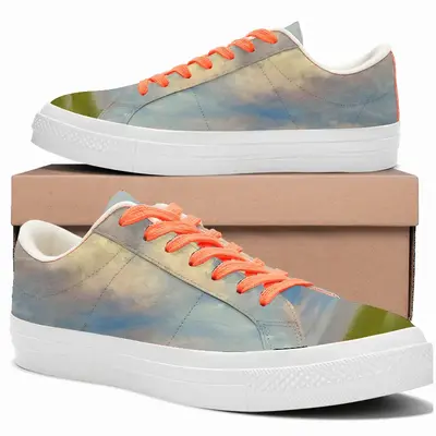 Men Countryside Landscape Low Top Canvas Shoes