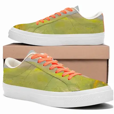 Men Flower Field Low Top Canvas Shoes