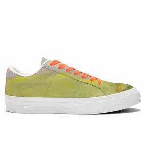 Men Flower Field Low Top Canvas Shoes