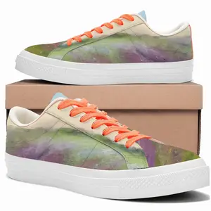 Men Lavender Field Low Top Canvas Shoes