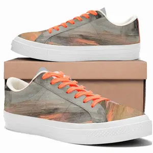 Men Bare Trees Autumn Low Top Canvas Shoes