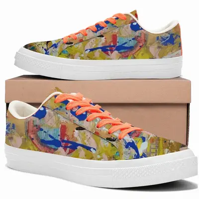 Men Tears Low Top Canvas Shoes