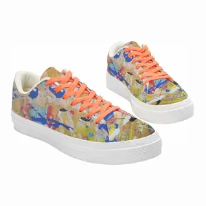 Men Tears Low Top Canvas Shoes