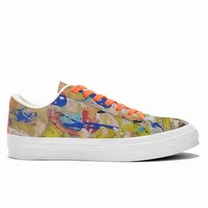 Men Tears Low Top Canvas Shoes