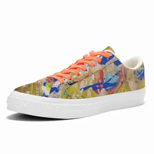 Men Tears Low Top Canvas Shoes