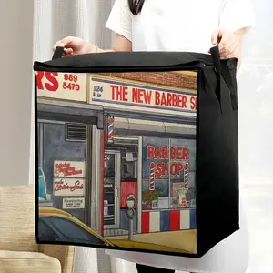 The New Barber Shop New York City Quilt Storage Bag