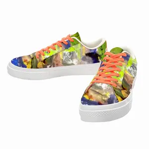 Men Ruins Low Top Canvas Shoes