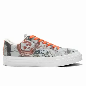 Men Save The Exit Low Top Canvas Shoes