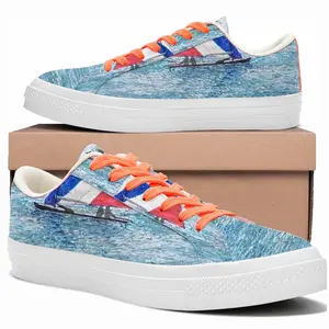 Men Sailboat At Holmes Low Top Canvas Shoes