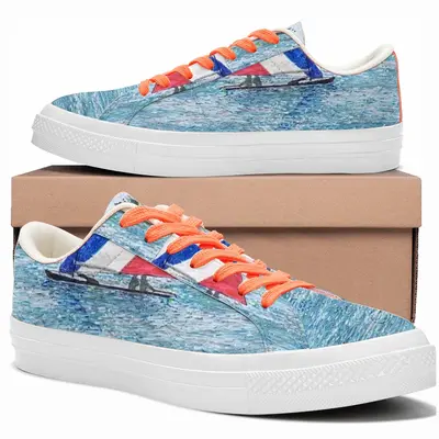 Men Sailboat At Holmes Low Top Canvas Shoes