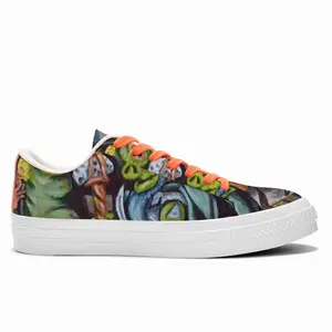 Men Confrontation Low Top Canvas Shoes