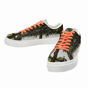 Men Golf Course Tree Low Top Canvas Shoes