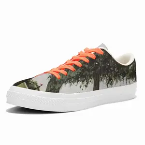 Men Golf Course Tree Low Top Canvas Shoes