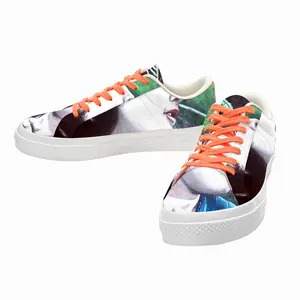 Men Flower Child Low Top Canvas Shoes