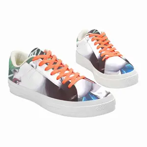 Men Flower Child Low Top Canvas Shoes