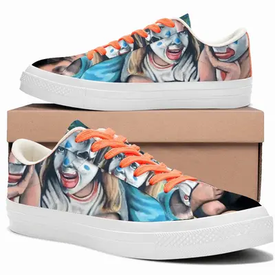 Men Clowns Low Top Canvas Shoes