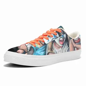 Men Clowns Low Top Canvas Shoes