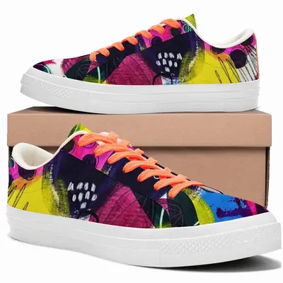 Men Viva Magenta Low Top Canvas Shoes