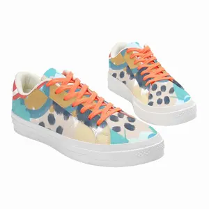 Men Impressionist Low Top Canvas Shoes