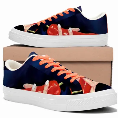 Men Red Pepper Low Top Canvas Shoes