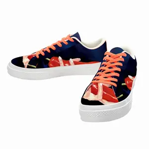 Men Red Pepper Low Top Canvas Shoes