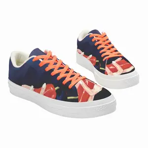 Men Red Pepper Low Top Canvas Shoes