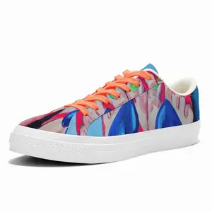 Men Hearts Low Top Canvas Shoes