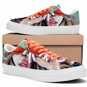 Men Little Red Riding Hood Low Top Canvas Shoes