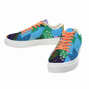 Men Flashy Emotions Low Top Canvas Shoes