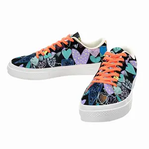 Men Saint Hearts Low Top Canvas Shoes