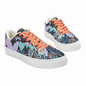 Men Saint Hearts Low Top Canvas Shoes