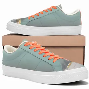 Men Lagoon With Two Boats Low Top Canvas Shoes