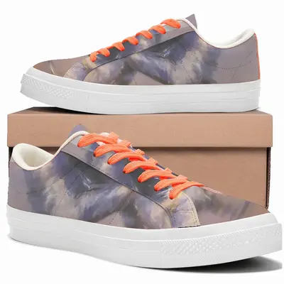 Men Horse Racing Low Top Canvas Shoes