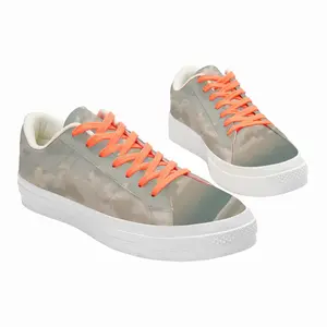 Men A Day At The Beach Low Top Canvas Shoes