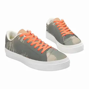 Men Three Sailboats Low Top Canvas Shoes