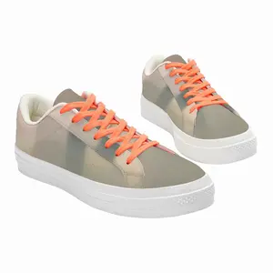 Men Lagoon With 2Boats In Grey And Green Low Top Canvas Shoes