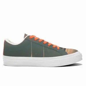 Men Sailboats D Low Top Canvas Shoes