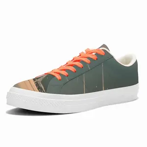 Men Sailboats D Low Top Canvas Shoes