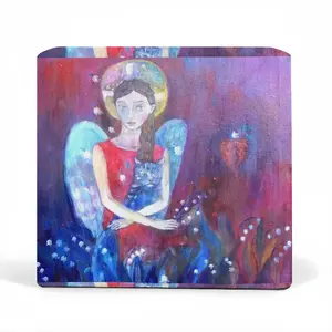 Angel With Cat Waterproof Sofa Cover