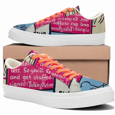 Men Art Iis Dead Low Top Canvas Shoes