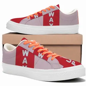 Men This Way Up Low Top Canvas Shoes