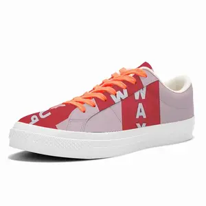 Men This Way Up Low Top Canvas Shoes