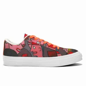 Men Lunch Out On Christmas Day 2020 Low Top Canvas Shoes