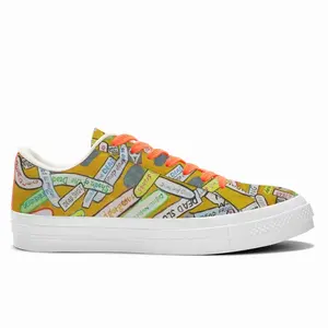 Men Dead Low Top Canvas Shoes