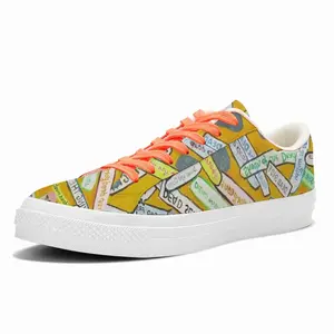 Men Dead Low Top Canvas Shoes