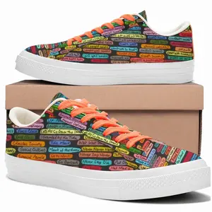 Men Train Of Thought Low Top Canvas Shoes