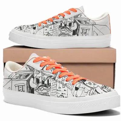 Men Untitled Low Top Canvas Shoes