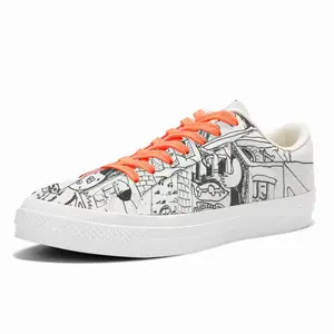 Men Untitled Low Top Canvas Shoes