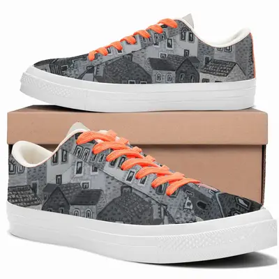 Men You Are Being Watched 3 Low Top Canvas Shoes