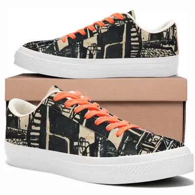 Men Gas Works Low Top Canvas Shoes